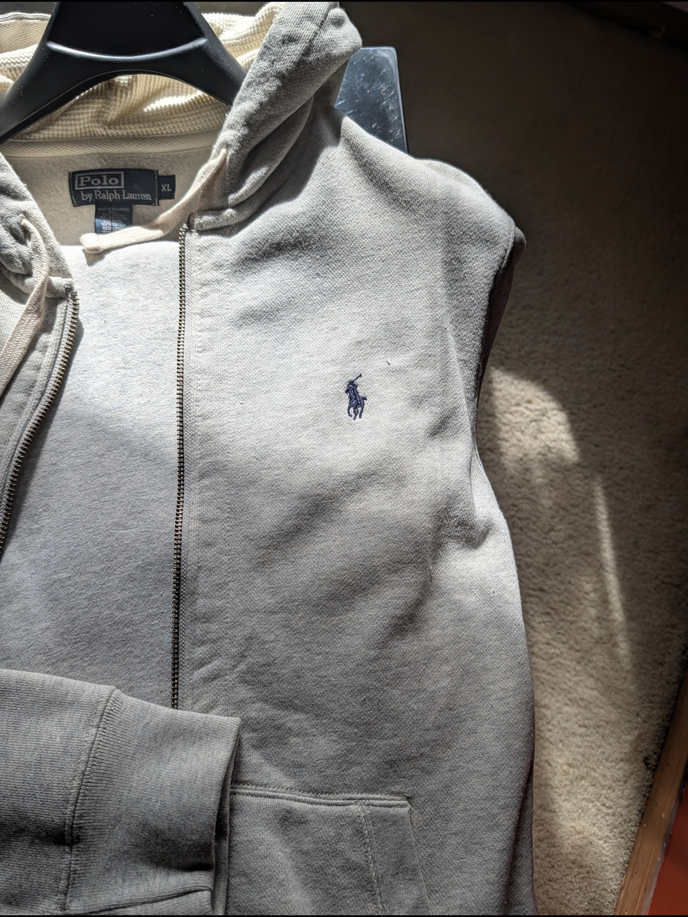 Ralph Lauren Grey Hoodie And Pants Set - XLtop-L Bottoms(better Fit)If You WearL
